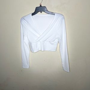 White crop top